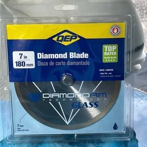 QEP 7” Diamond Blade 4 Glass, Ceramic,Porcelain, & most natural stone products.